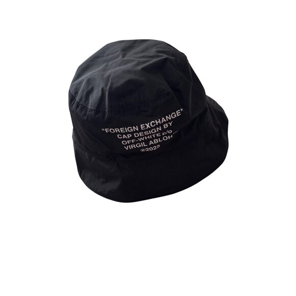 Off-White Foreign Exchange Bucket Hat Black Virgil Abloh 2022 Design - Picture 2 of 6